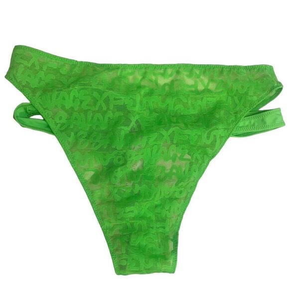 Savage x Fenty Lime 2 pieces bottom NWT Medium Top Large - Picture 4 of 8